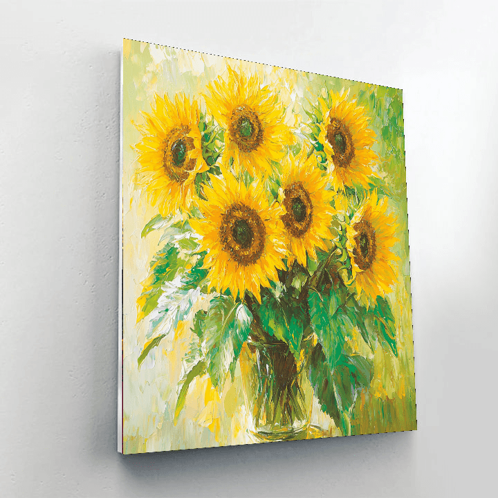 Vincent Van Gogh Inspired Sunflower Dreams  DIY Paint By Numbers