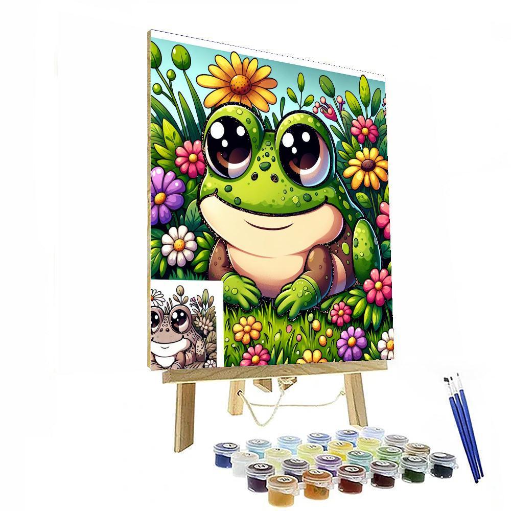 Charming Garden Toad Paint By Numbers Art