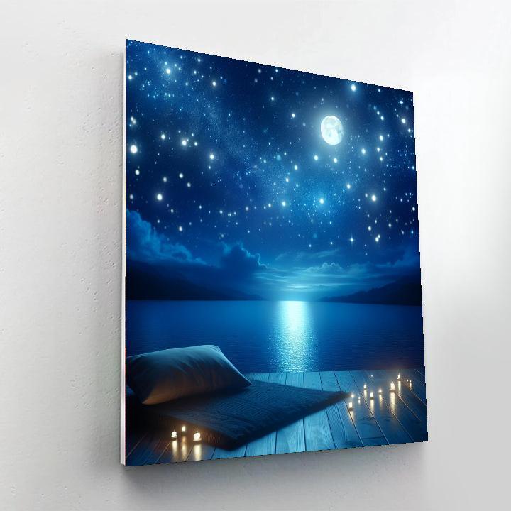 Glimmering Night Painting By Numbers Kit