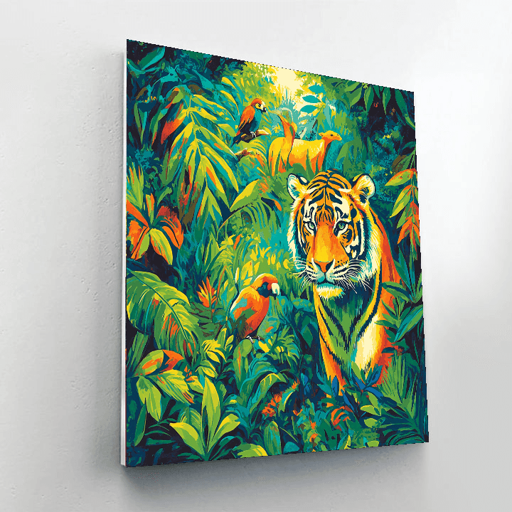 Franz Marc Inspired Exotic Adventure  Paint By Numbers Art