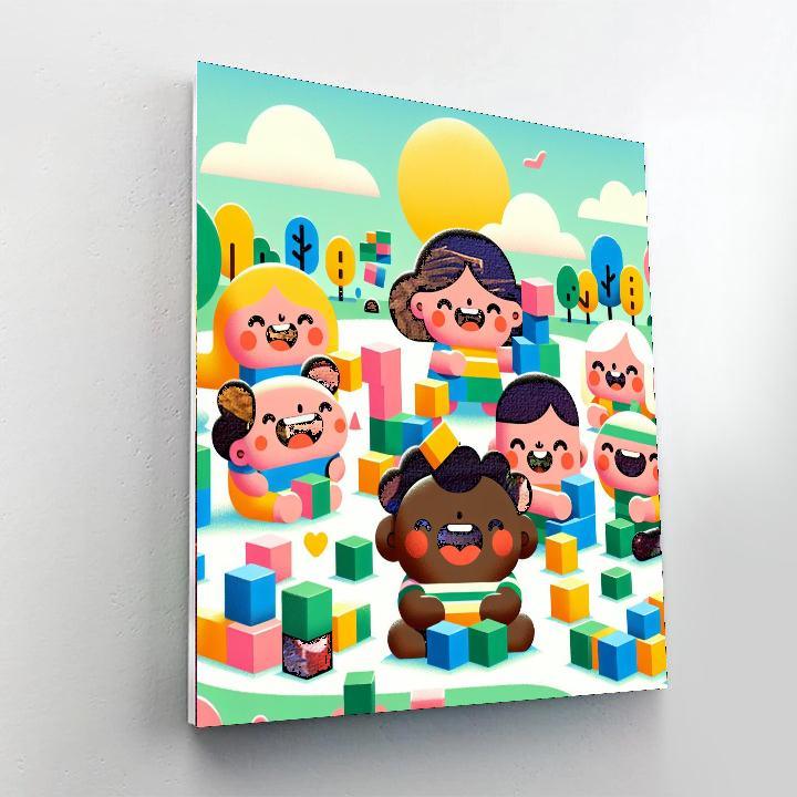 Creative Building Blocks Paint By Color