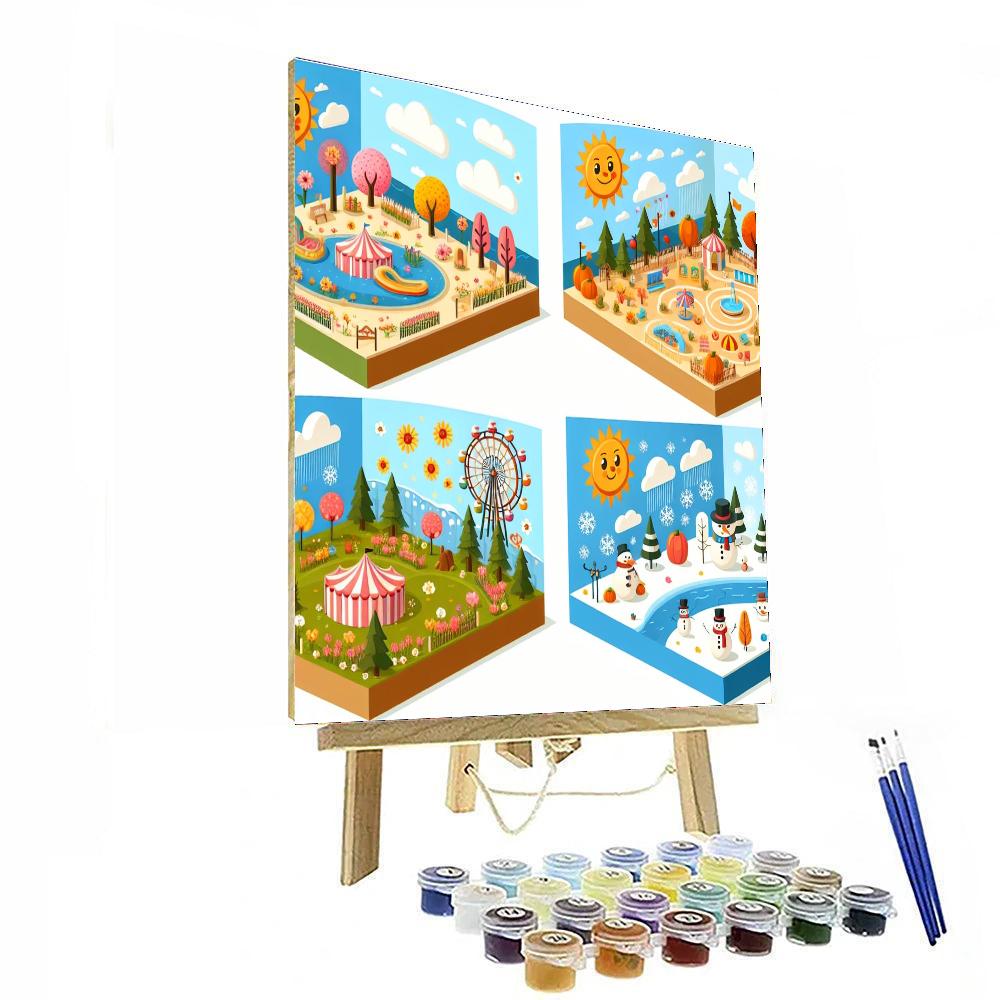 Carnival Of The Seasons Paint By Numbers Art