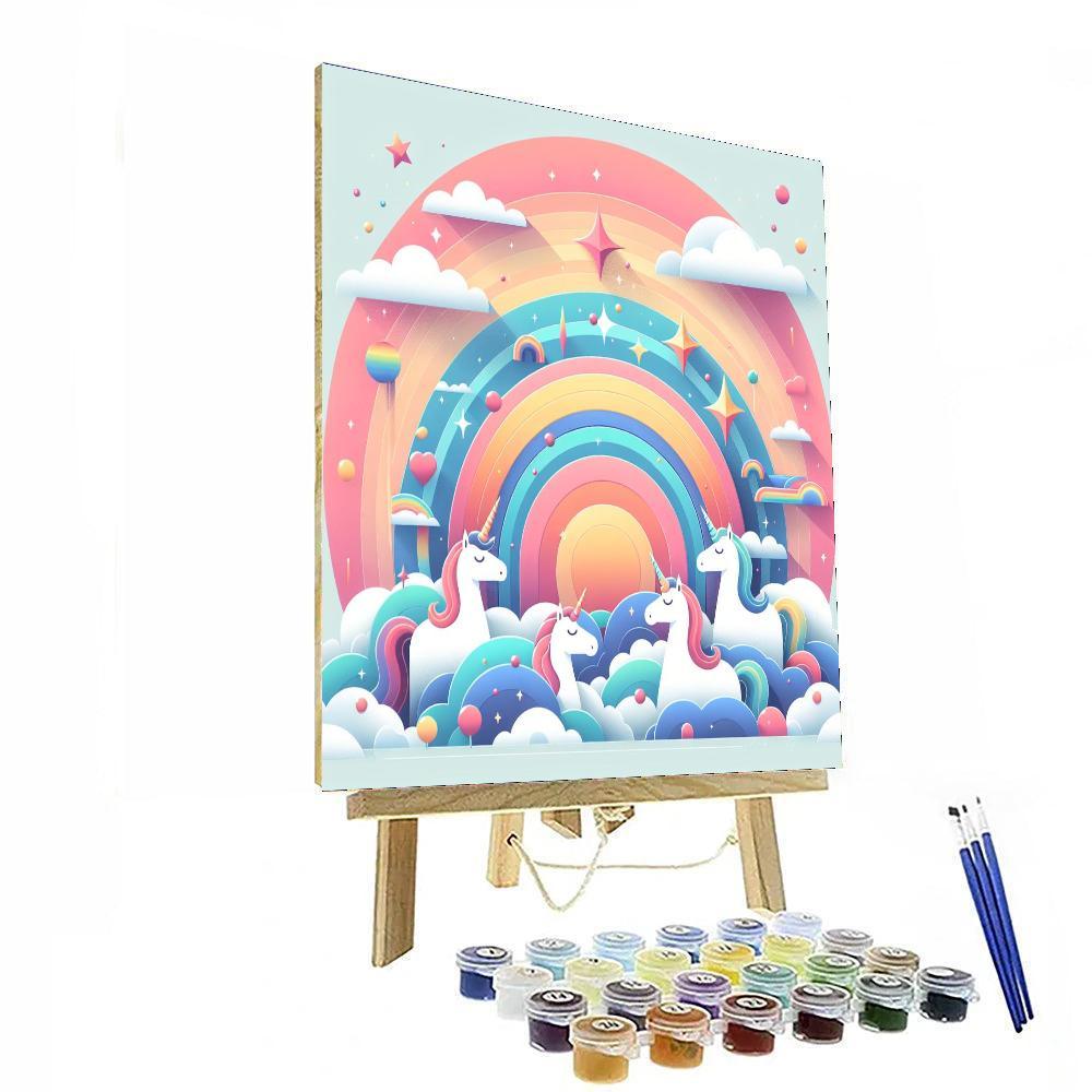 Rainbow Dreamscape DIY Paint By Numbers