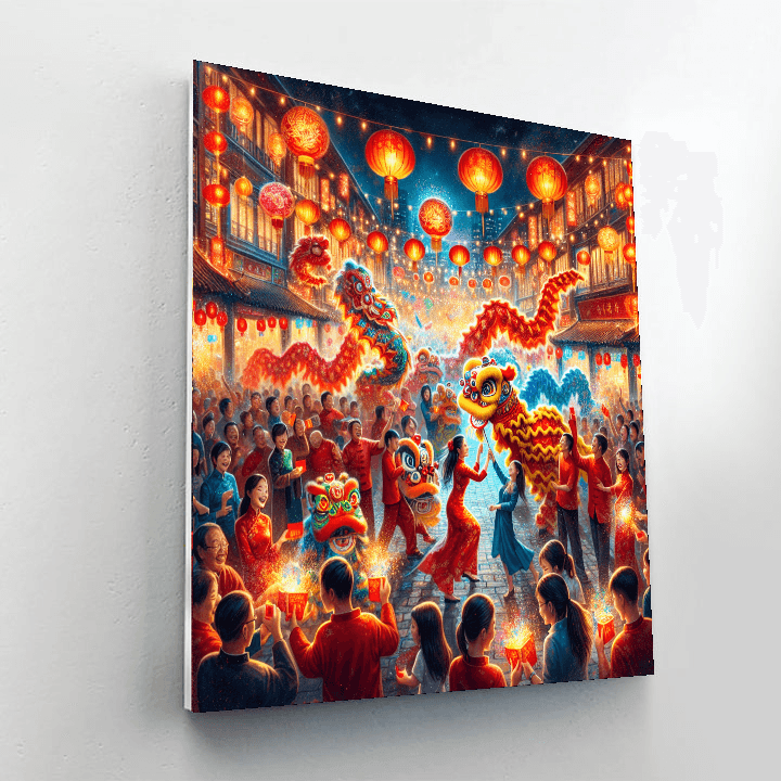 Chinese New Year - Various Locations In China Paint By Numbers Art