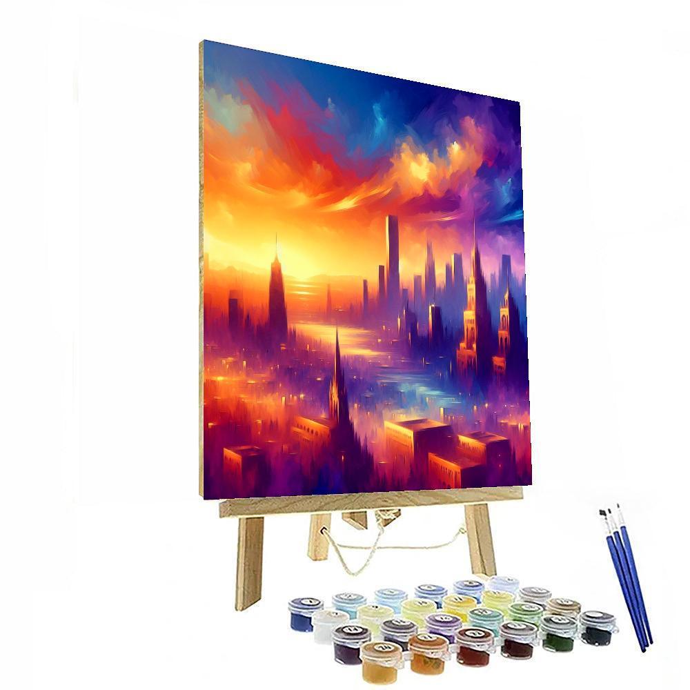 Charming Cityscape Scenes Paint By Number