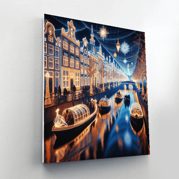 Winter Light Festival - Amsterdam, Netherlands Numbered Painting Kits