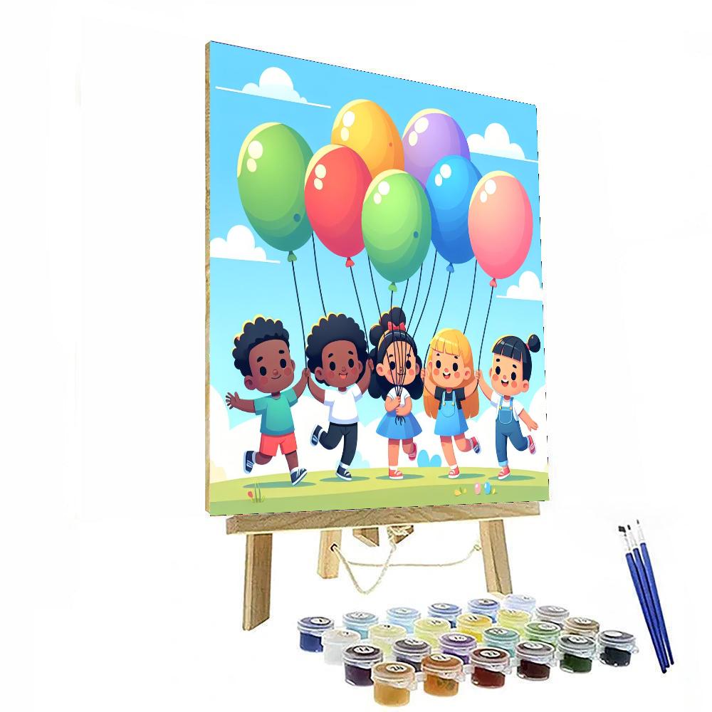 Bouncing Balloon Bonanza Numbered Painting Kits