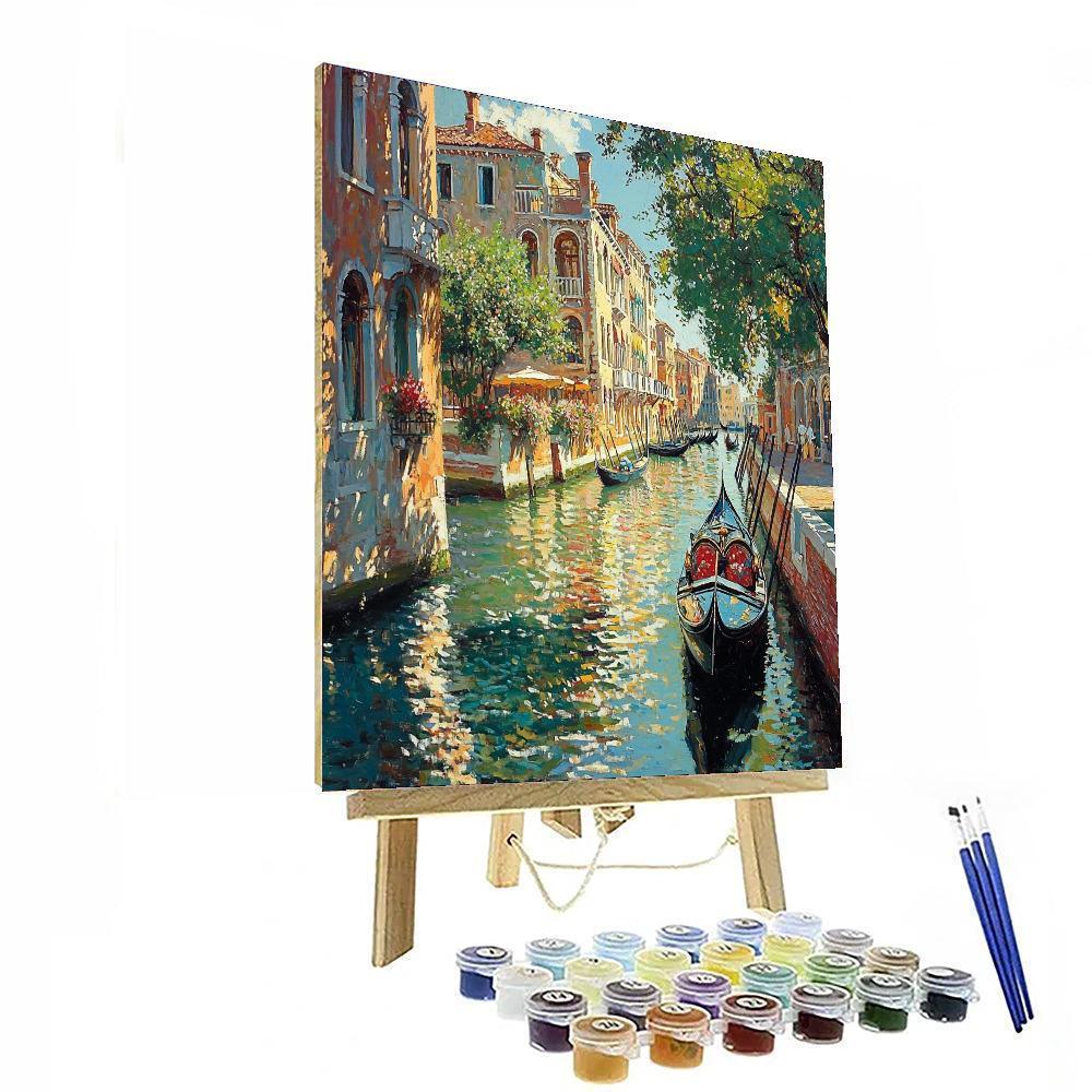 Joaquin Sorolla Inspired Venetian Canal Magic  Paint By Numbers