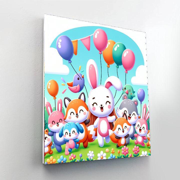 Cute Critters On Parade Paint By Numbers
