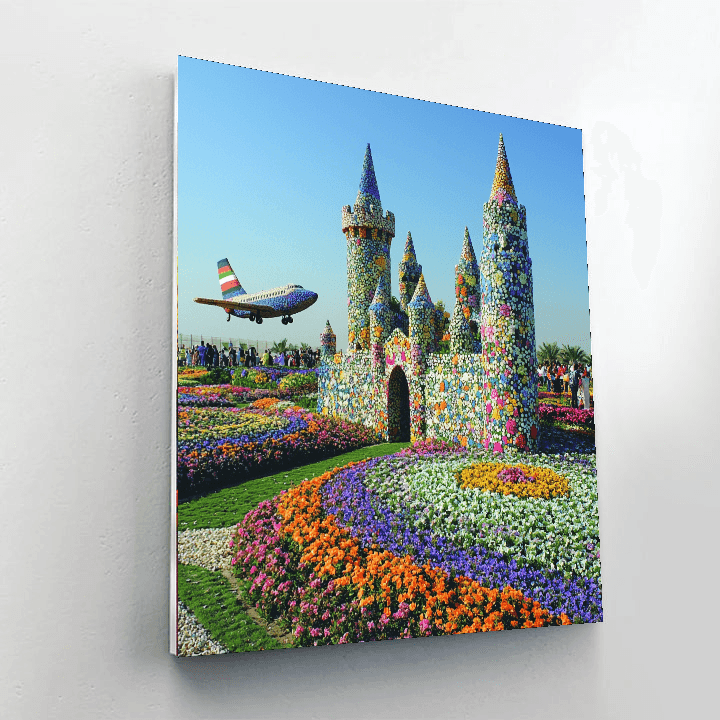 Dubai Miracle Garden - Uae Number Painting