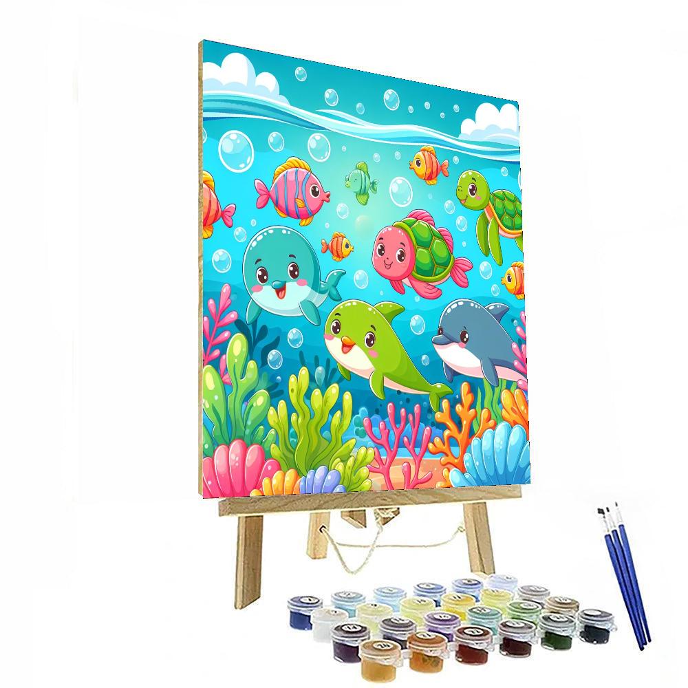 Whimsical Underwater Journey DIY Paint By Numbers