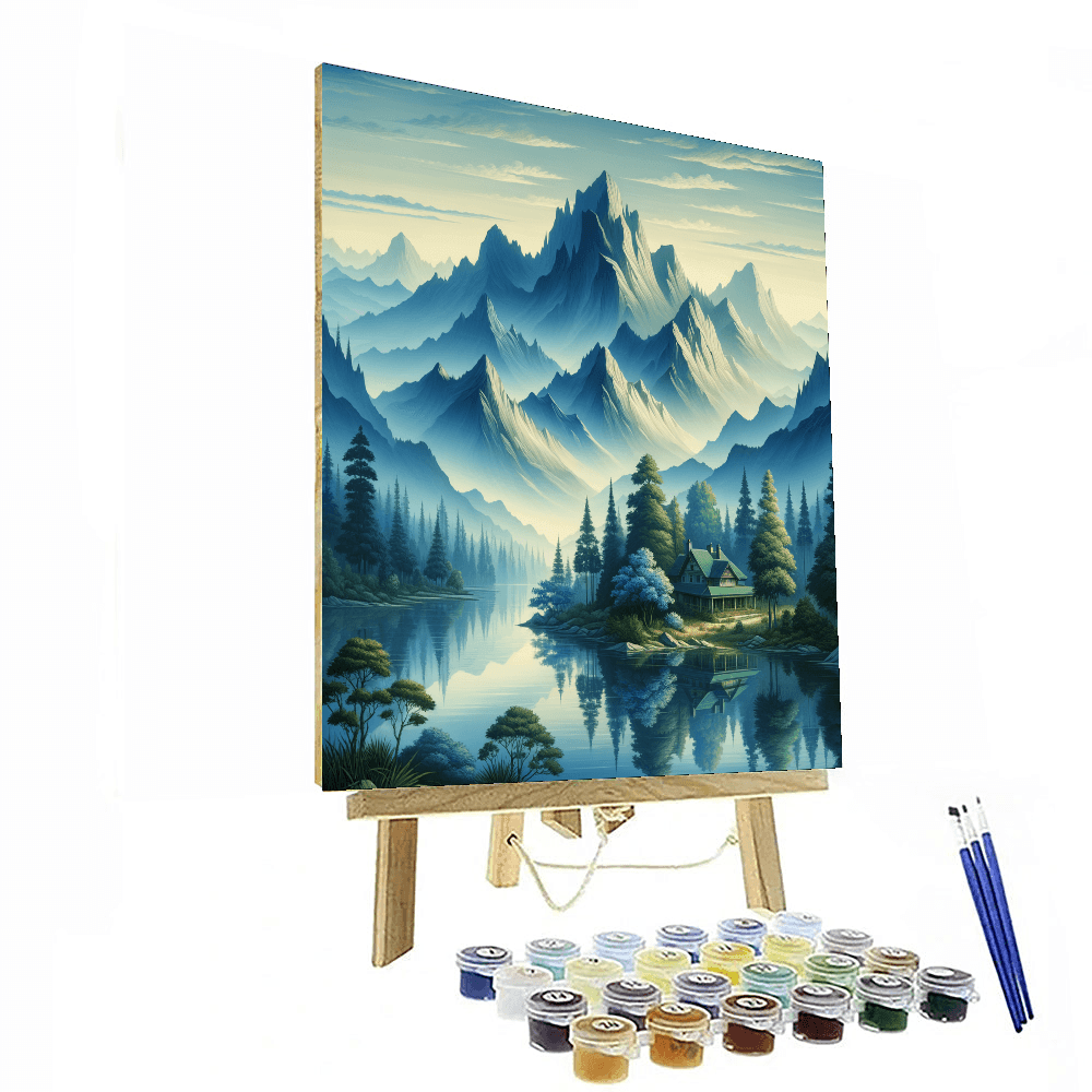 Dreamy Mountain Escape DIY Paint By Numbers