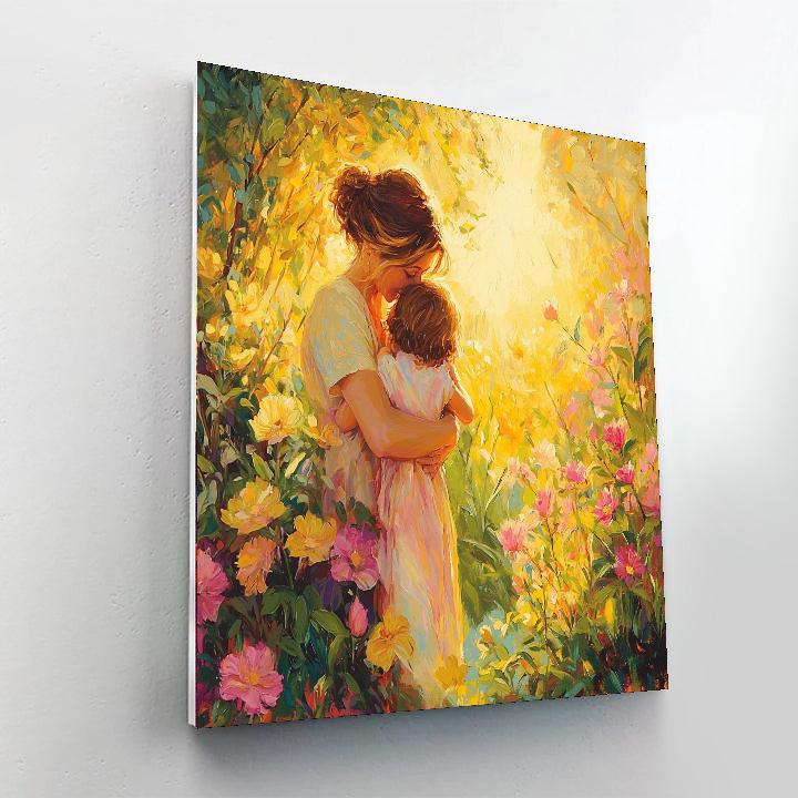 Daybreak Hug In The Garden Number Painting