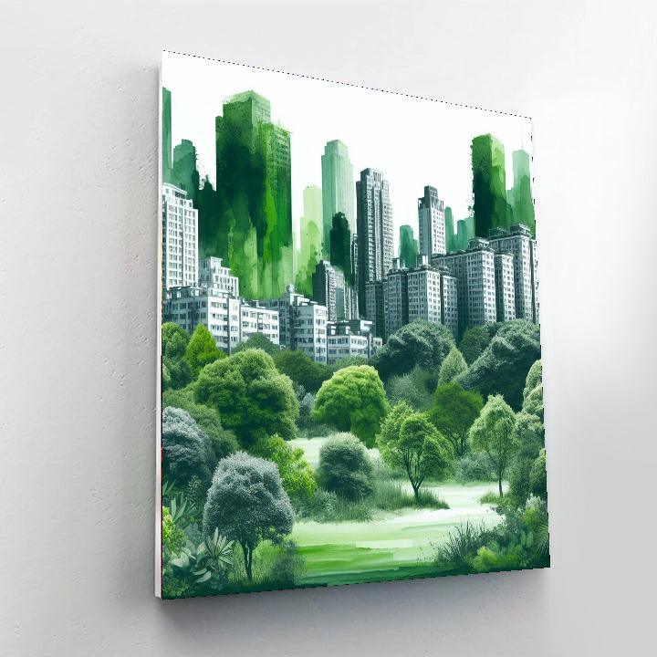 Urban Oasis Refuge Painting Number Kit