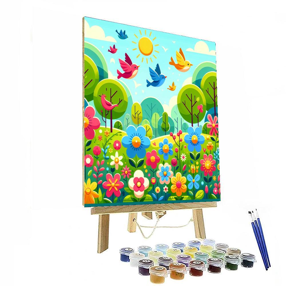 Springtime Stroll Numbered Painting Kits