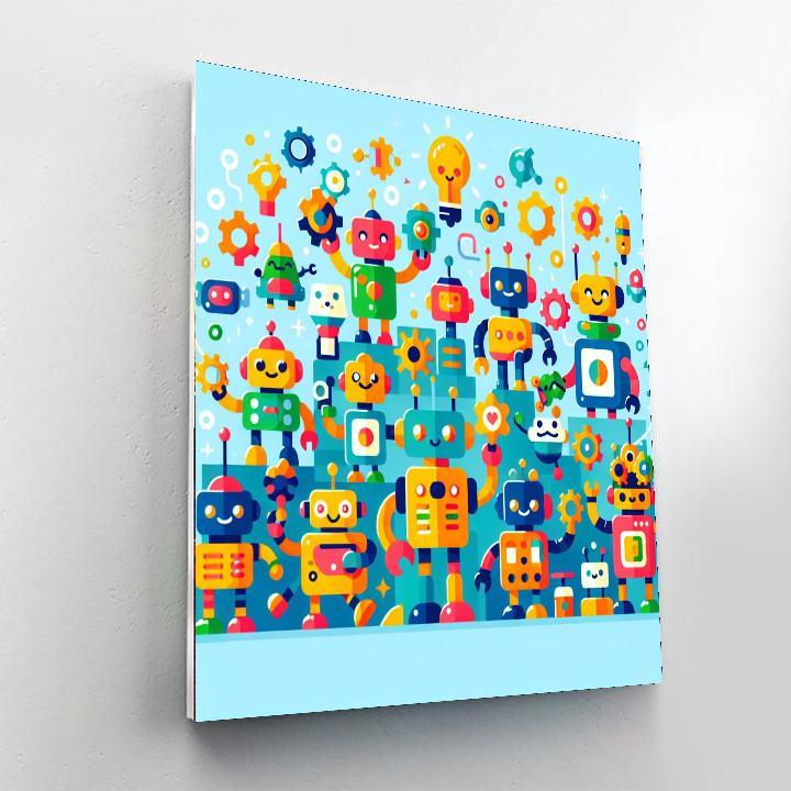 Creative Robots Unite Paint By Number