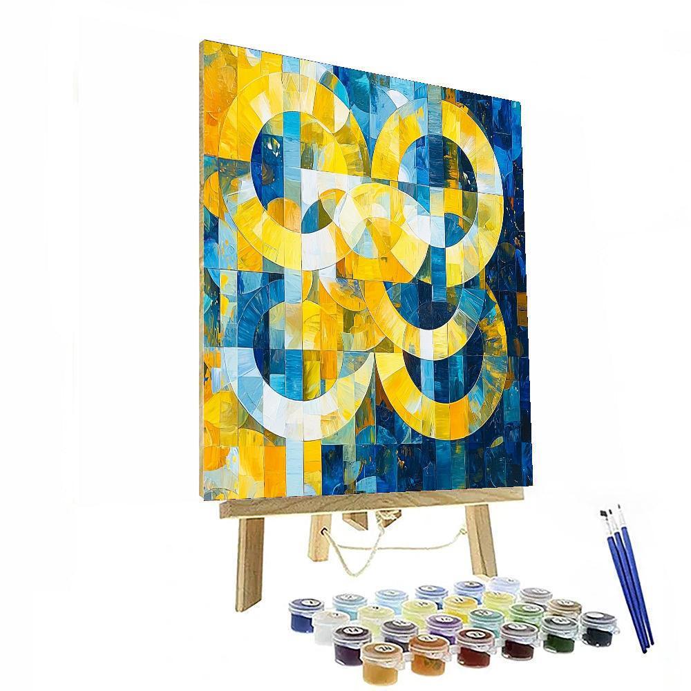 Kazimir Malevich Inspired Celestial Shapes  Numbered Painting Kits