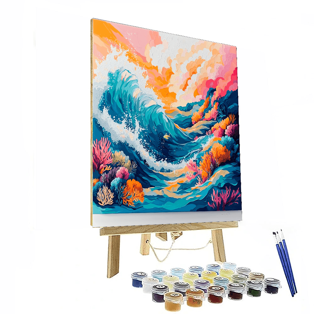 William Turner Inspired Majestic Coral Reef  Paint By Color