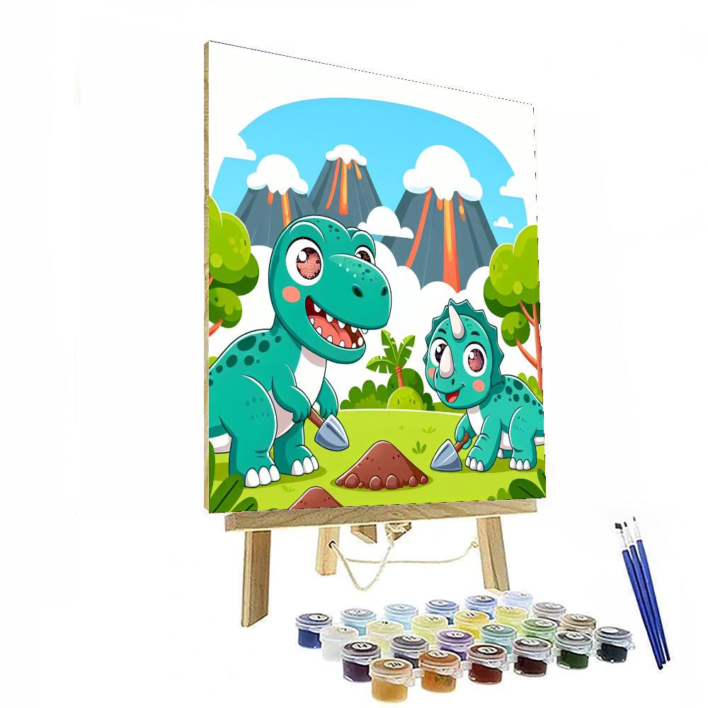 Dino Rescue Team Paint By Numbers Art
