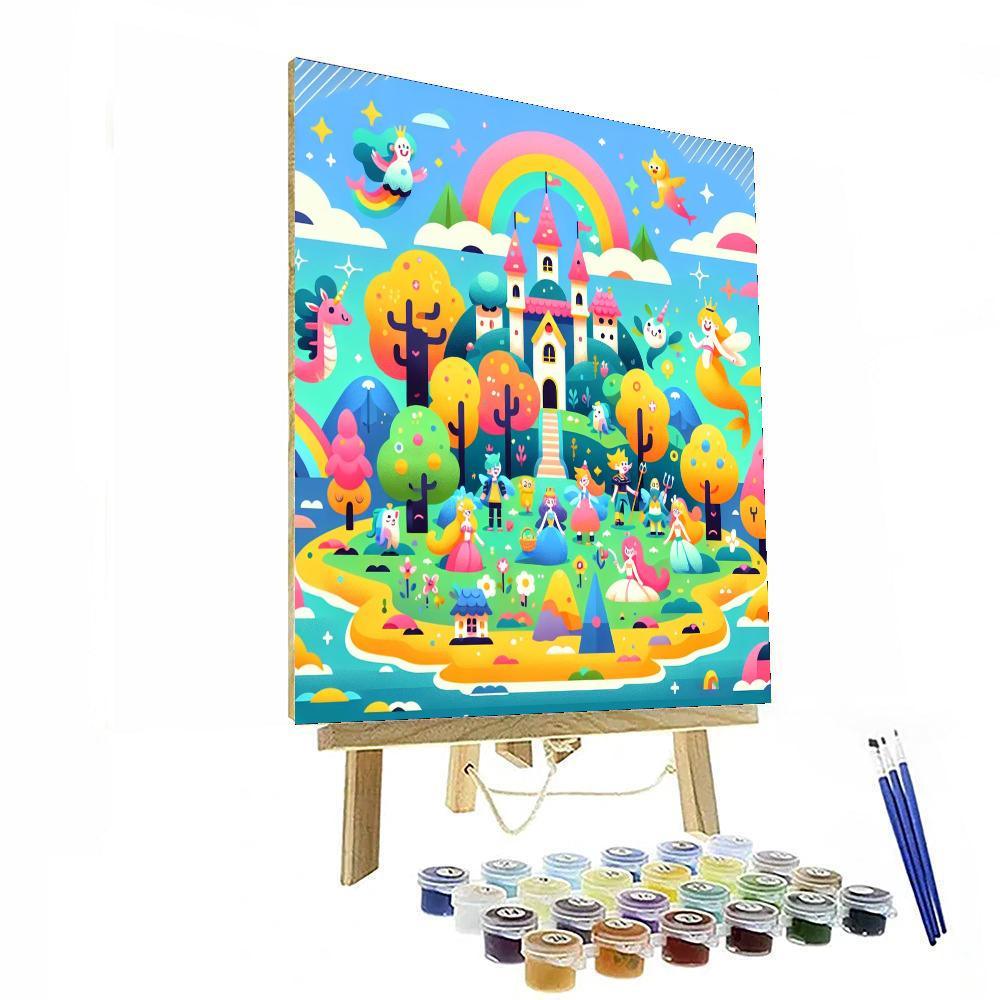 Charming Fantasy Island Numbered Painting Kits