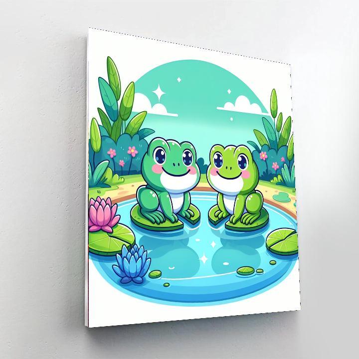 Froggy Friends Painting By Numbers Kit