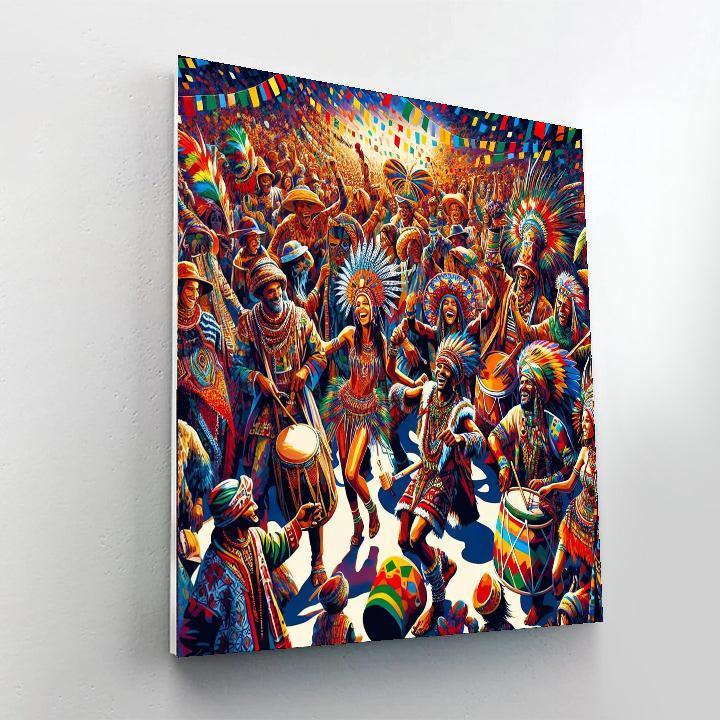 Vibrant Tribal Fiesta DIY Paint By Numbers