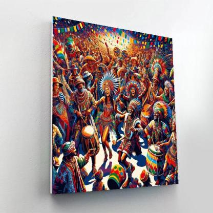Vibrant Tribal Fiesta DIY Paint By Numbers
