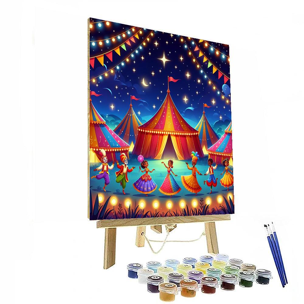 Starry Night Circus Paint By Numbers Art