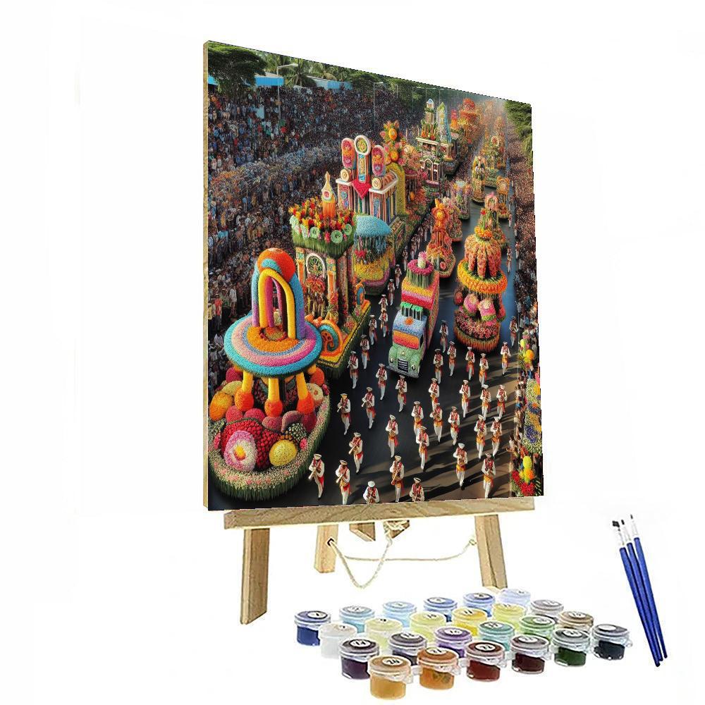 Parade Of Roses - Usa Number Painting