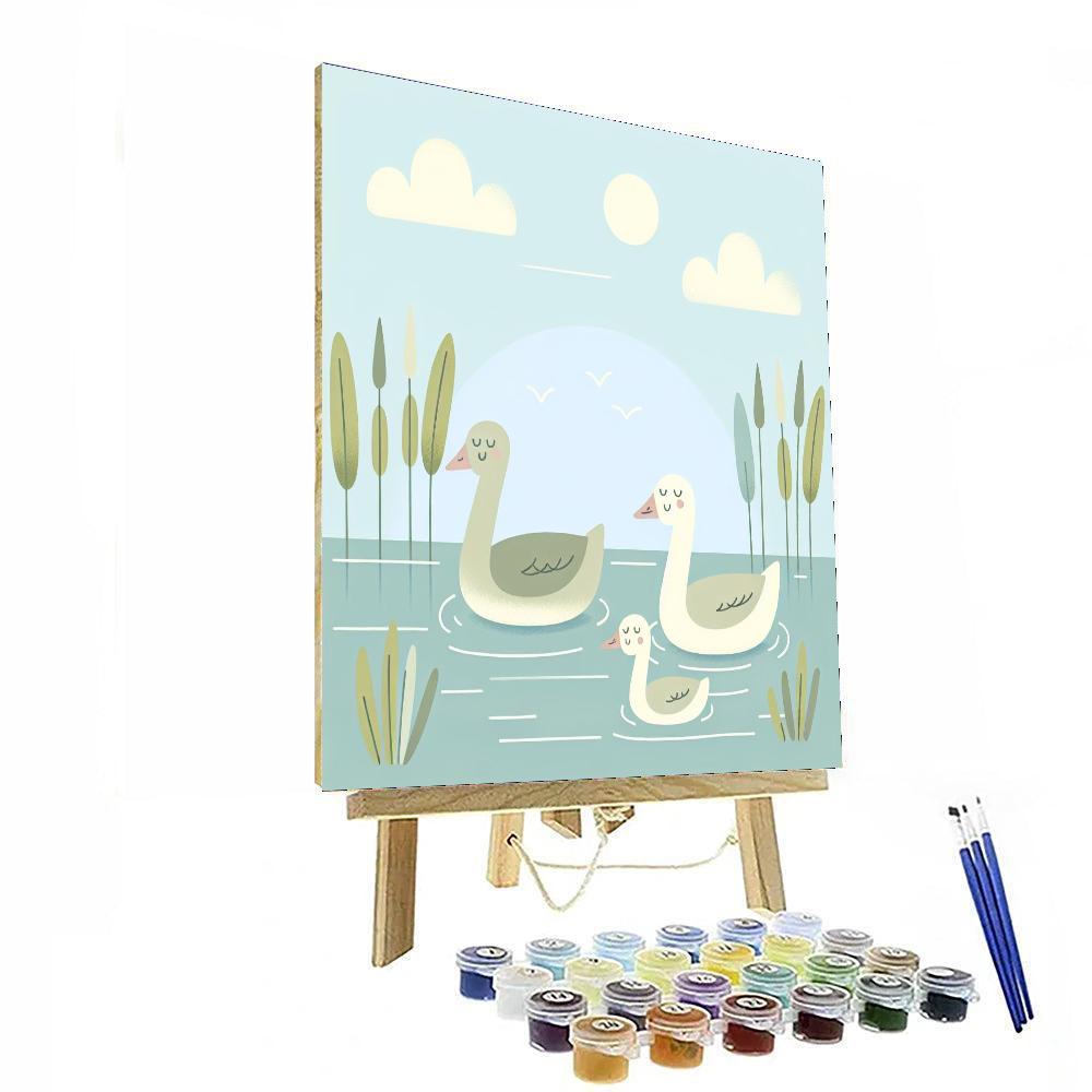 Gentle Geese Numbered Painting Kits
