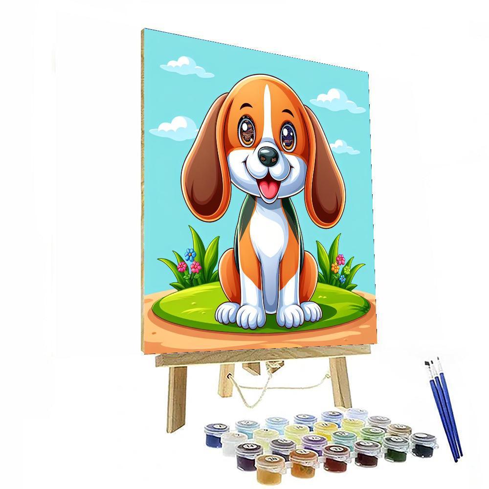 Eager Beagle Paint By Numbers