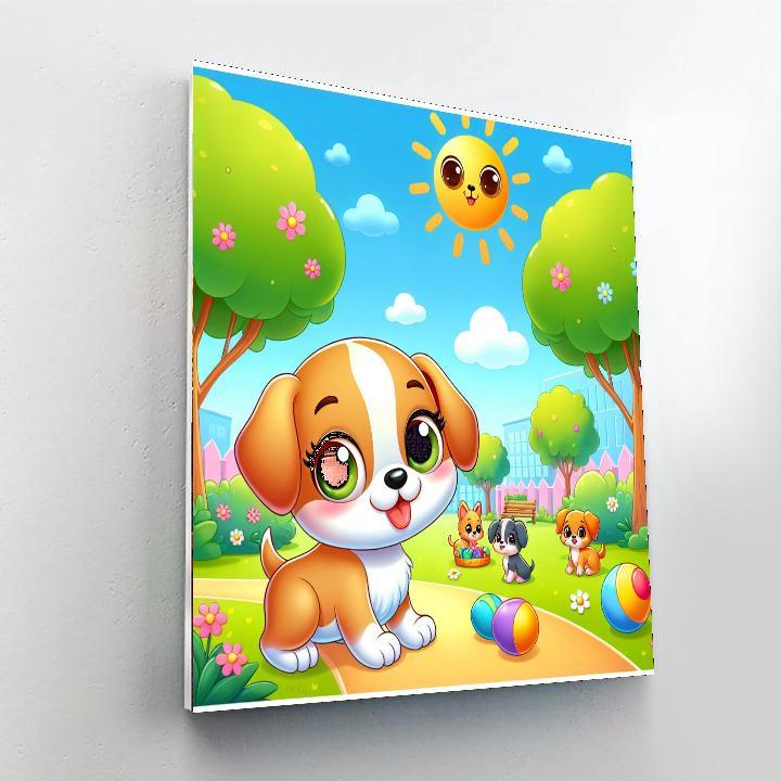 Puppy Adventure Paint By Color