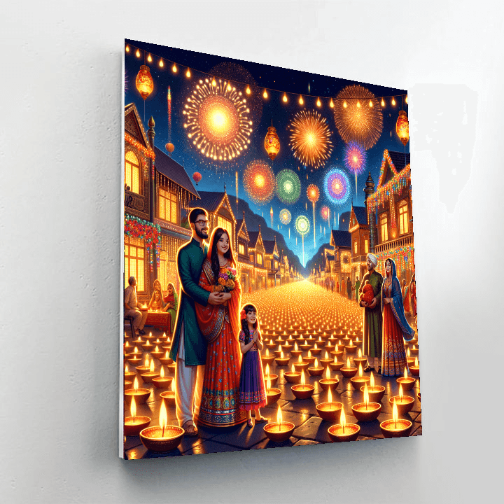 Diwali - India Painting By Numbers Kit