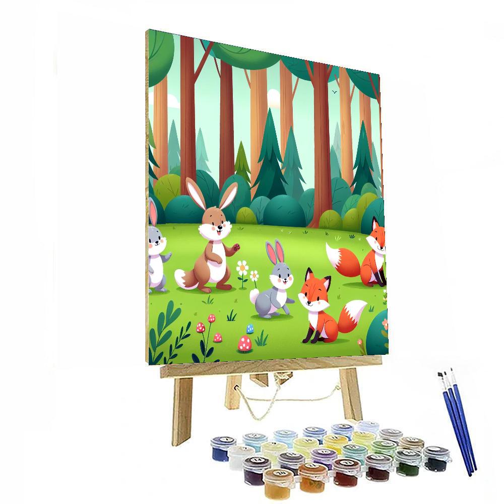 Forest Frolic Painting Number Kit