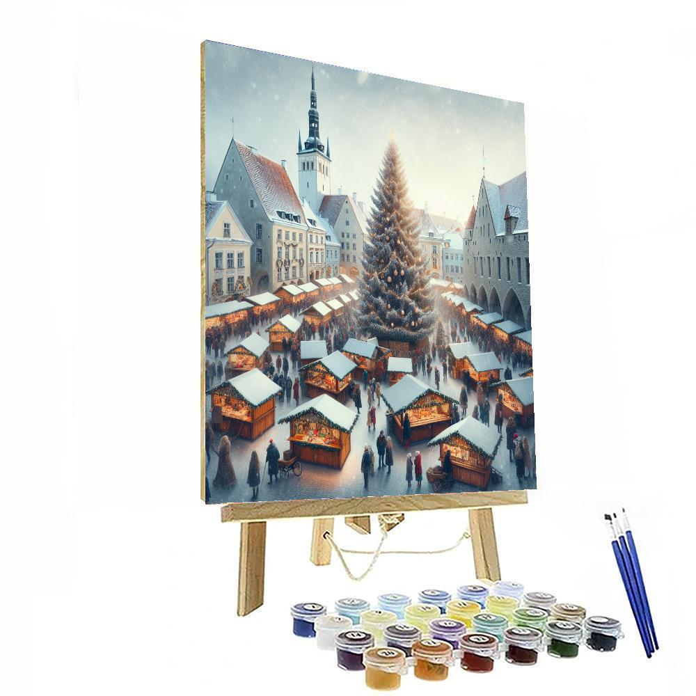 Tallinn Christmas Market - Estonia Numbered Painting Kits