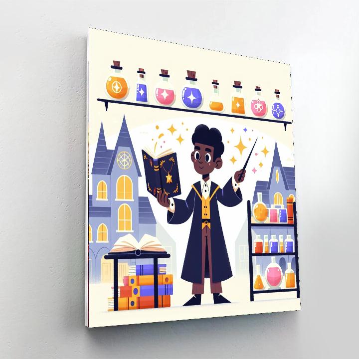 Wizard's School Painting Number Kit