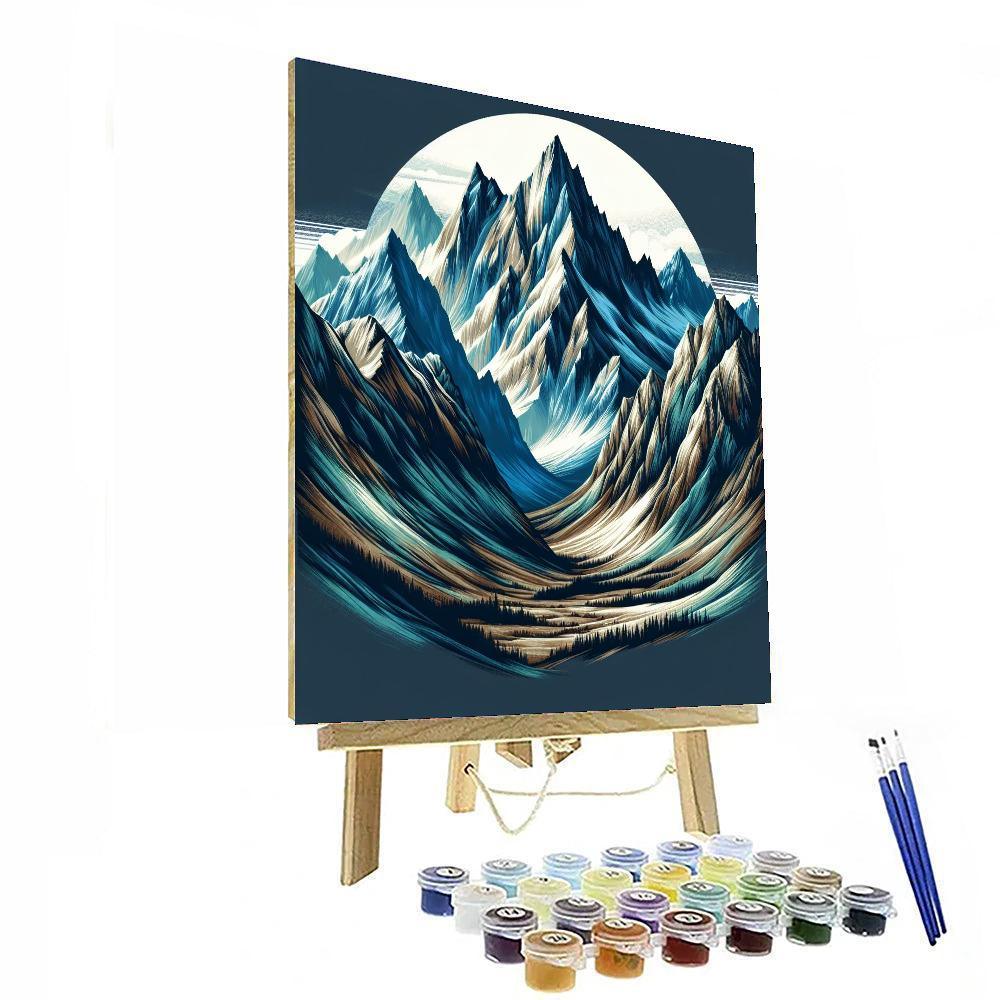 Breathtaking Mountain Peaks Paint By Numbers Art