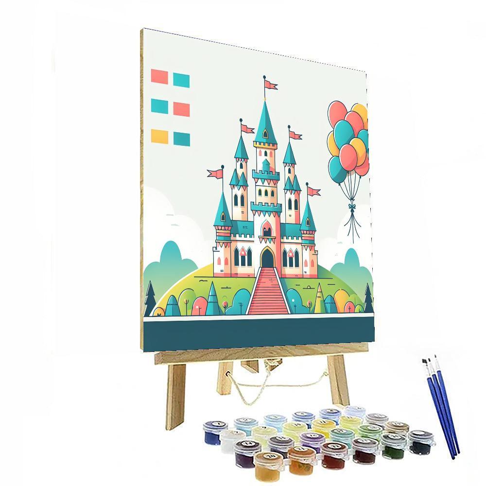 Enchanted Castle Celebration Painting Number Kit