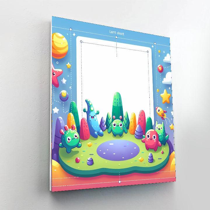 Adventurous Little Monsters Painting By Numbers Kit