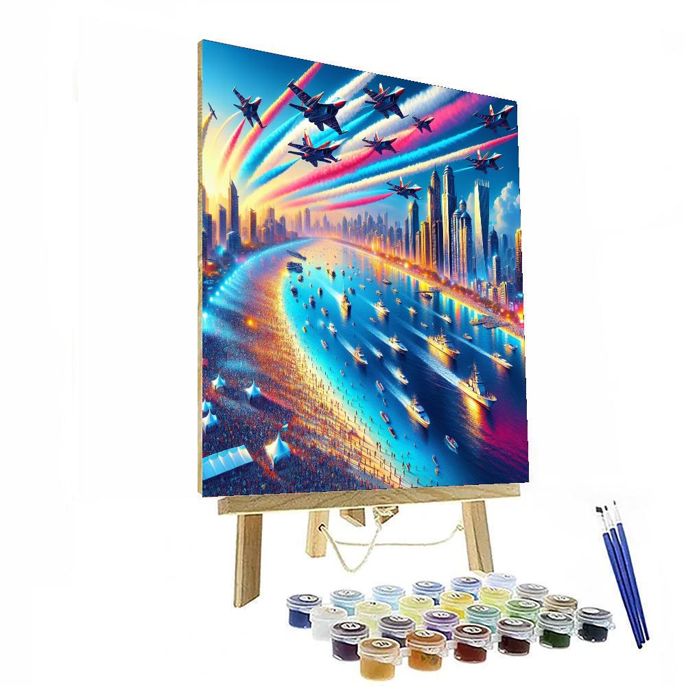 Chicago Air And Water Show Number Painting