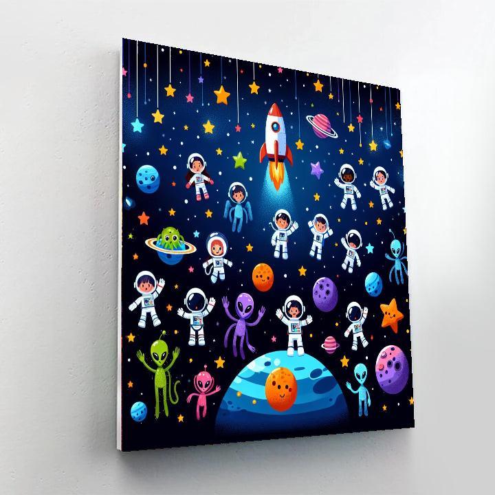 Exciting Galactic Adventures Painting By Numbers Kit