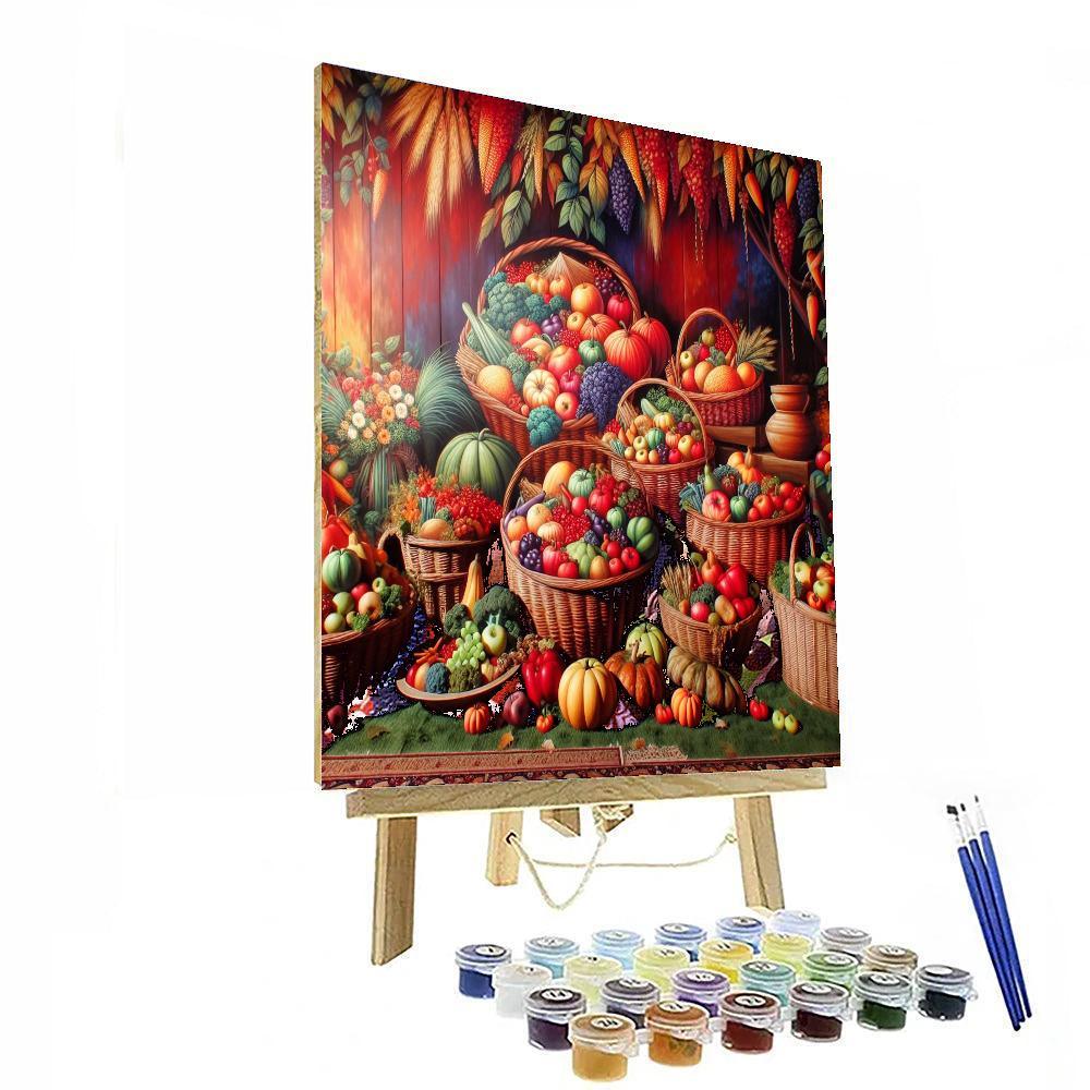 Harmonious Harvest Festival Painting By Numbers Kit