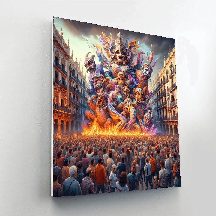 Valencia Fallas Festival Paint By Color