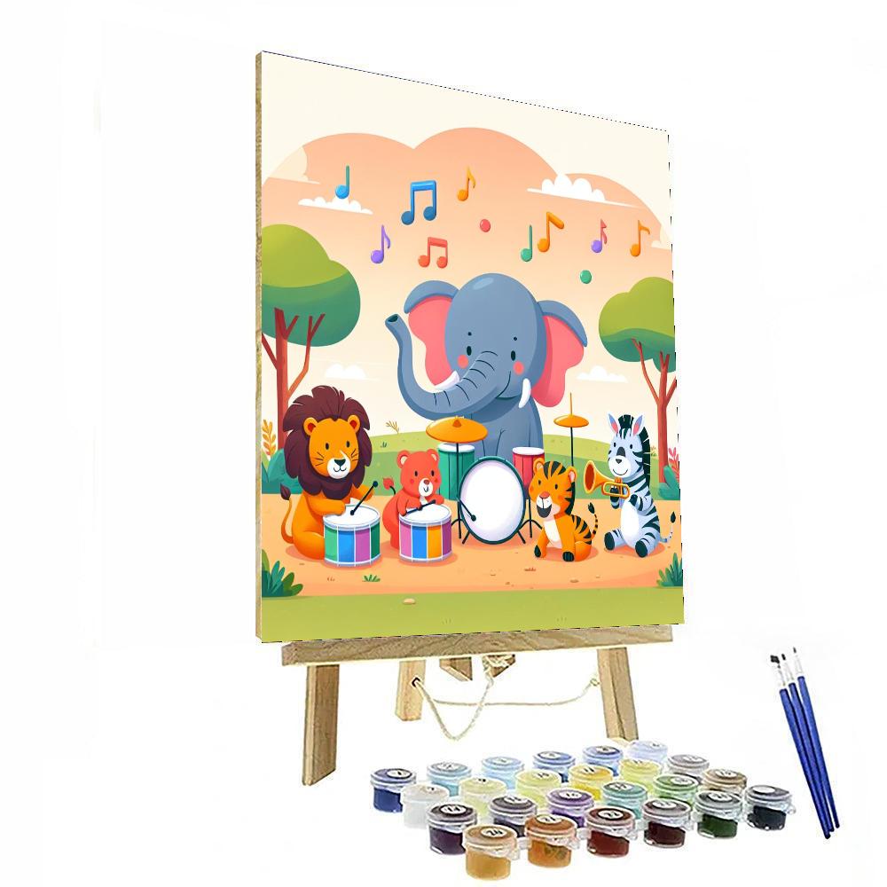 Safari Symphony Paint By Numbers Art