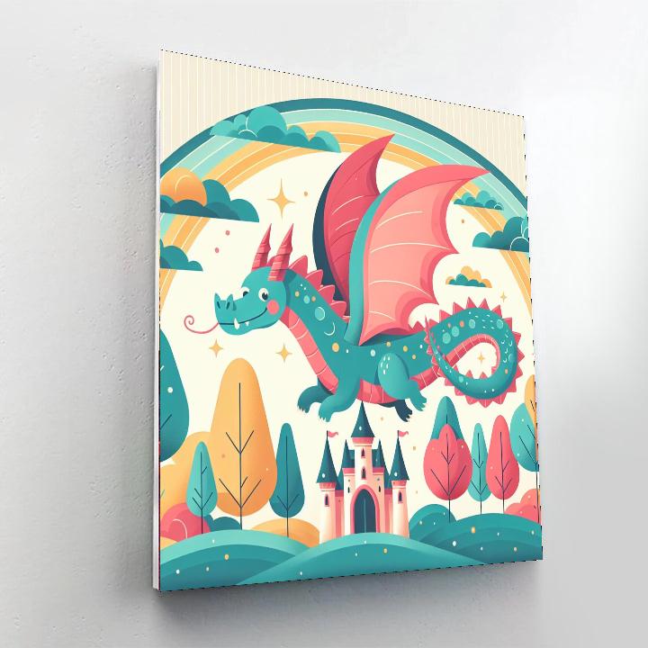 Mysterious Dragonland Paint By Numbers Art