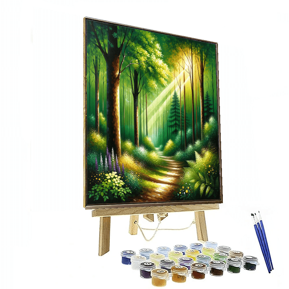 Mystical Forest Landscape Painting By Numbers Kit