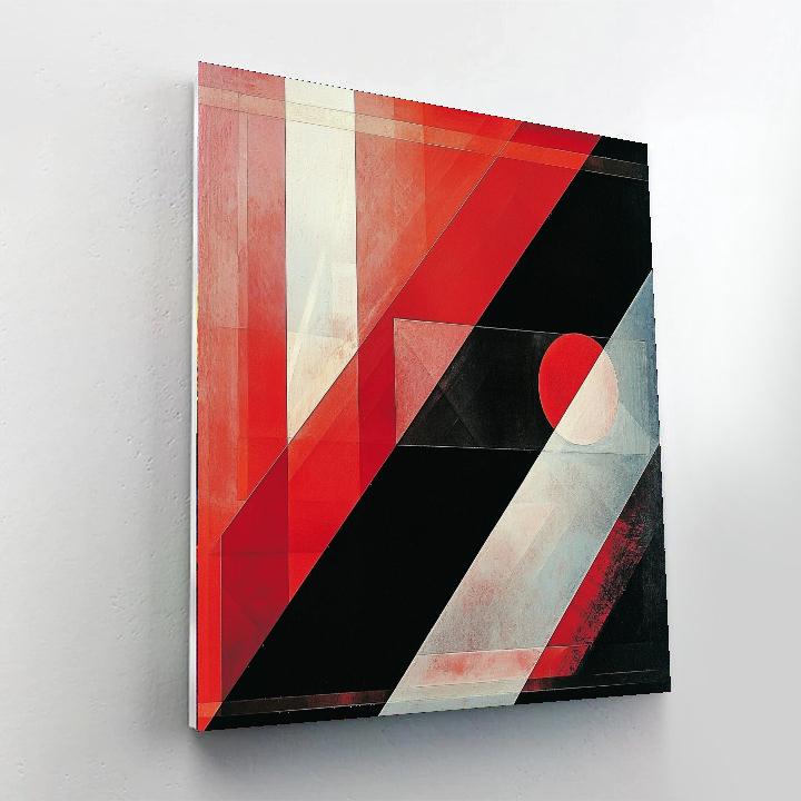 Kazimir Malevich Inspired Fluid Abstraction  Paint By Color