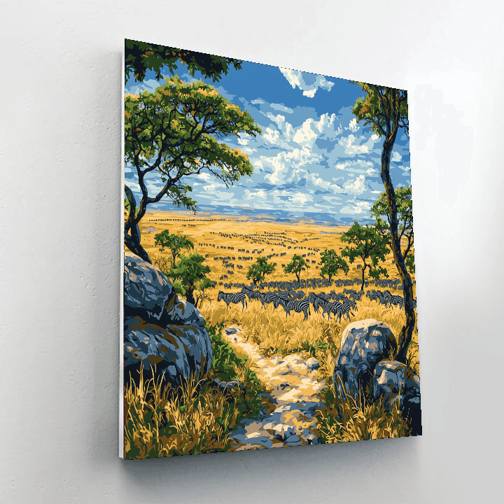 Serengeti National Park - Tanzania Numbered Painting Kits