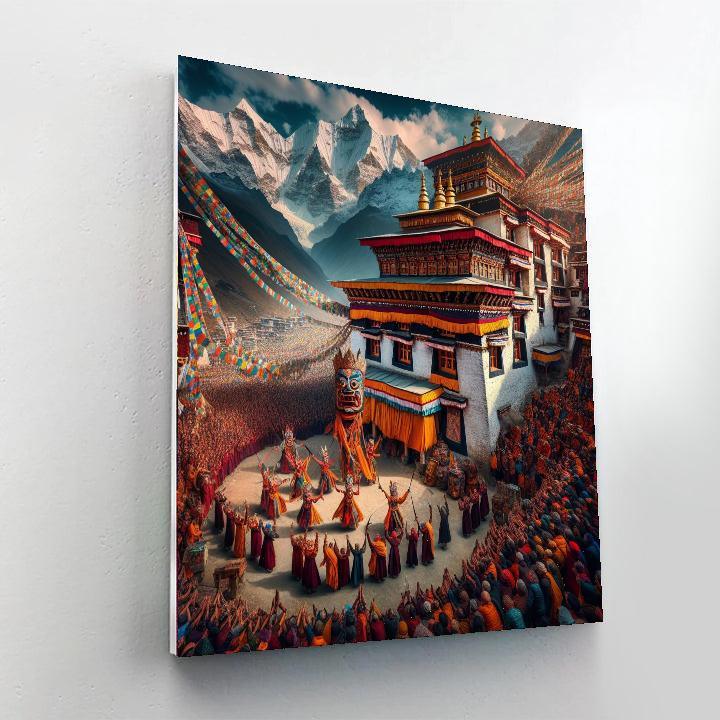 Hemis Festival - Hemis Monastery, India Number Painting