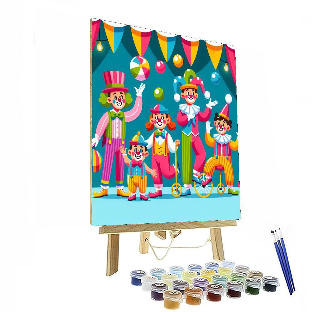 Circus Clown Capers Paint By Numbers Kits